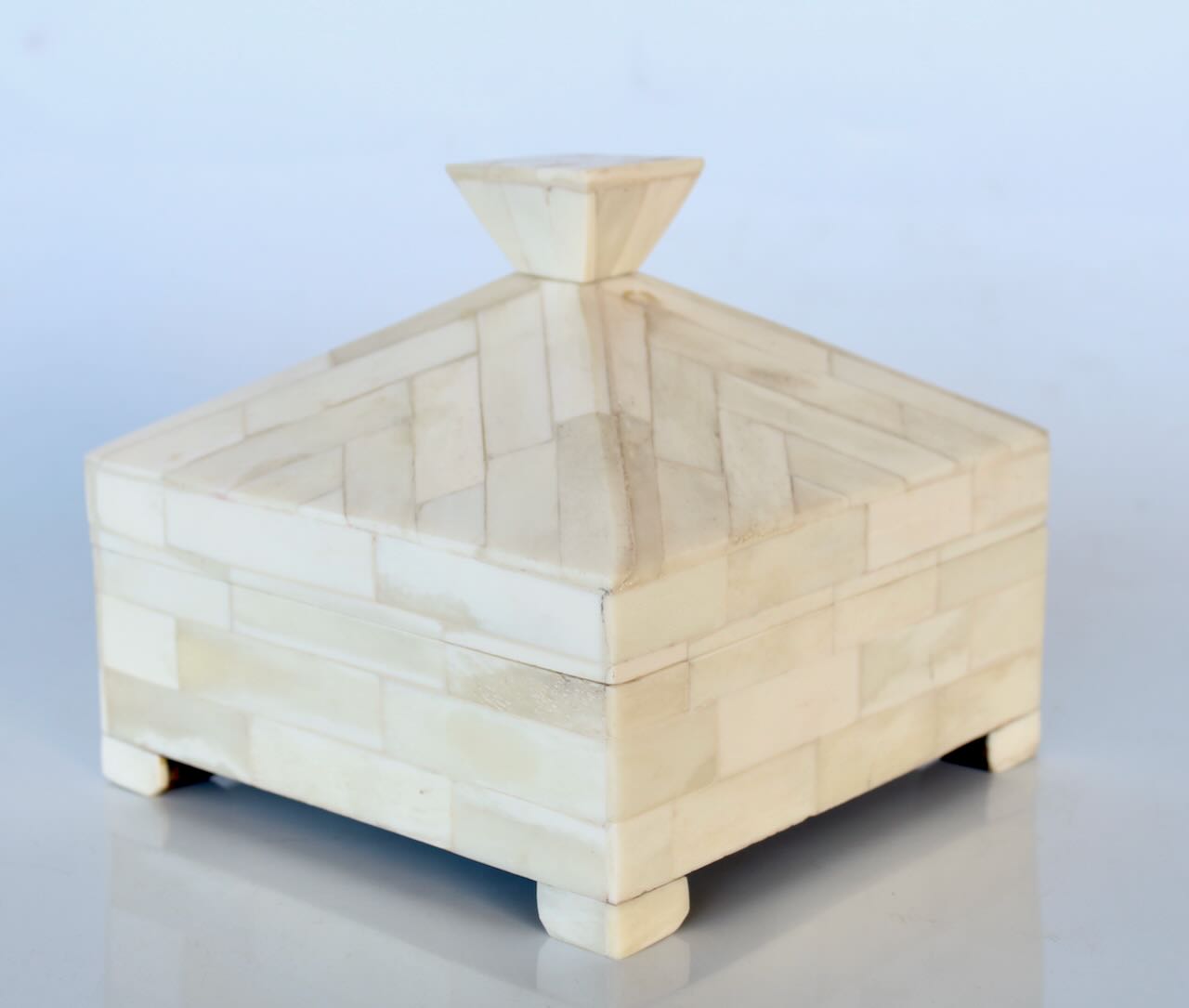 Natural Bone Dome Shaped Box